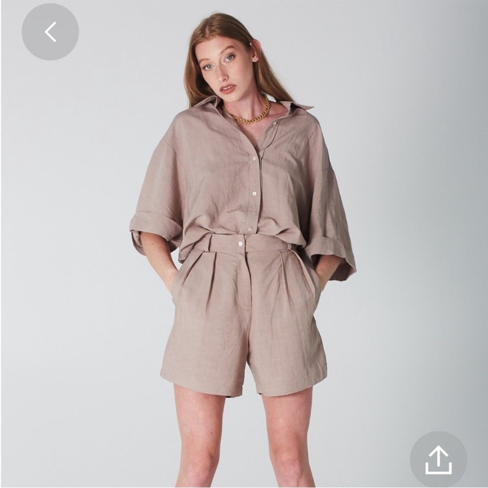 Uncle Studios Linen Bloomer shorts